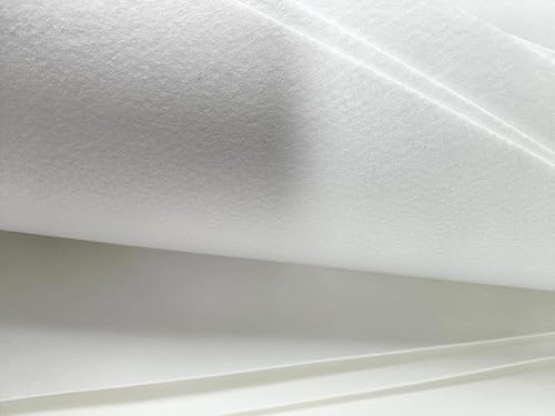 Minor Defects Entoilage en polaire thermocollante pour couture, poids moyen pour la fabrication de sacs (blanc, 120 cm x 1 m) - Nail Gallerys