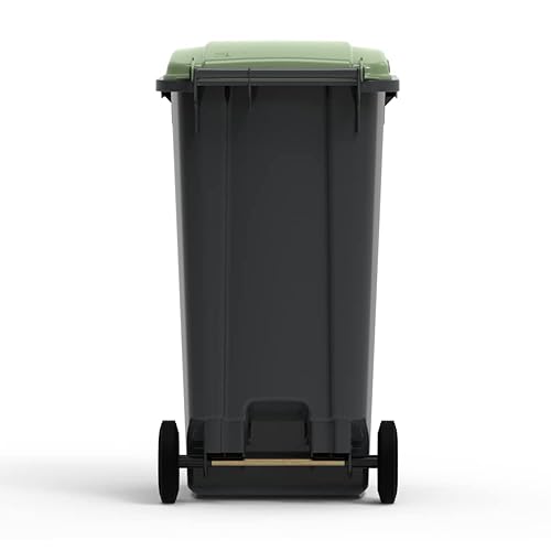 ESE Poubelle Conteneur à déchets 360L + Couvercle vert - Nail Gallerys