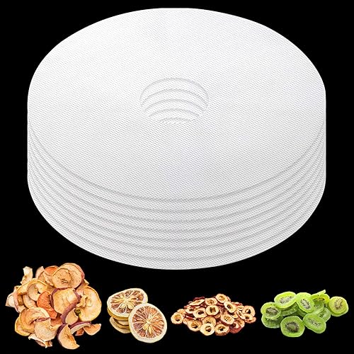 Lot de 8 tapis de déshydrateur en silicone rond anti-adhésif pour déshydrateur alimentaire réutilisable rond en silicone tapis de vapeur en maille filet pour sèche-linge à fruits - Nail Gallerys