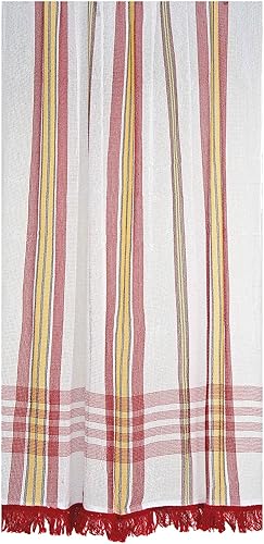 Provence Outillage Rideau Marseillais tissé Rouge 225 x 140 cm - Nail Gallerys