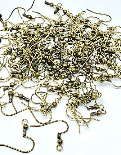 L'attrape-rêve Crochets pour Boucles d'oreilles en métal sans Nickel, sans Plomb ni Cadmium Couleur Bronze Antique Longueur 18mm 1 Lot de 100 Livraison Gratuite - Nail Gallerys