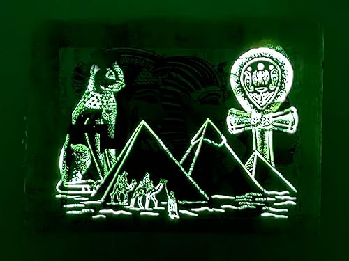 Papyrus égyptien fait à la main - Dimensions : environ 20 x 30 cm - Bords vintage naturels - Fond phosphorescent - Style artistique : Égypte ancienne - Idéal pour : décoration - Motif n° 063 - Nail Gallerys