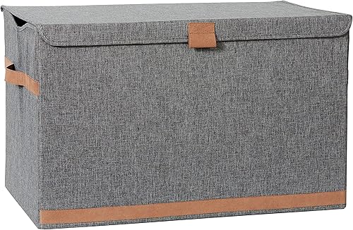LOVE IT STORE IT - Premium - Boite de rangement avec couvercle - Coffre - Extra large - 90 L - Gris - 62x37,5x39cm - Nail Gallerys