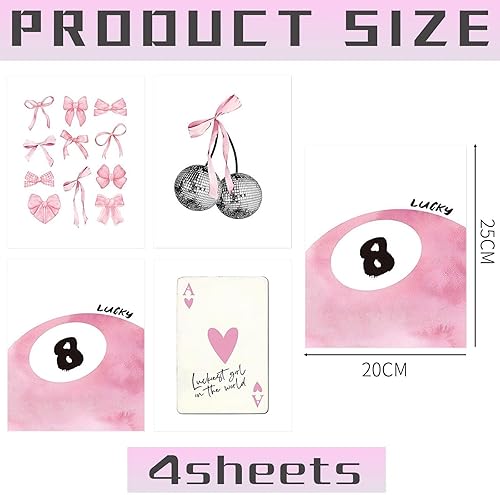 CHROMACRAFT 4 Affiches De Mode, Peintures Décoratives Suspendues, Décorations pour La Maison, Affiches Mignonnes, Affiches Décoratives Esthétiques, Art Mural - Nail Gallerys