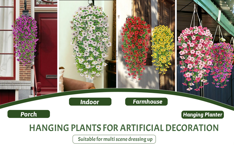 artificial hanging flower