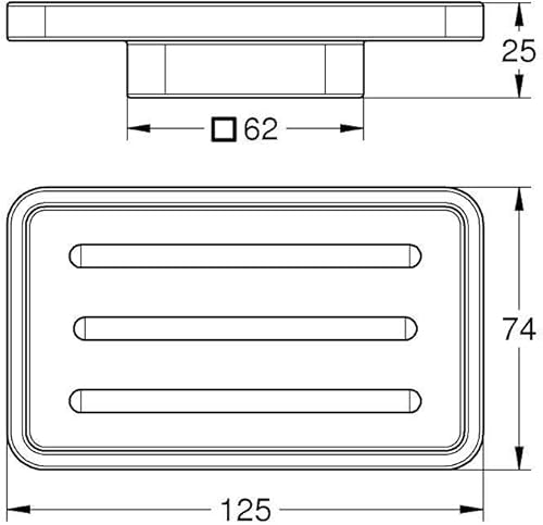 GROHE 40806000 Selection Cube Porte-savon, Blanc - Nail Gallerys