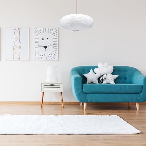 Gadpiparty Lanternes en Papier Décoratives Lanternes en Papier Ovales Blanches Lampe Japonaise Chinoise Suspendue Lanterne Boule Pliante Lampe De Peinture À Faire Soi-Même Décorations De - Nail Gallerys