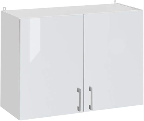 Cuisineandcie - Meuble haut de cuisine Eco Blanc Brillant 2 portes L 60 cm - Nail Gallerys