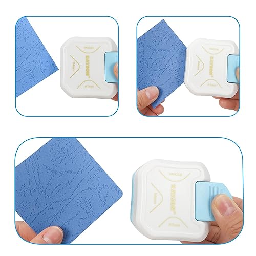 RAYSON Perforatrice d'angle 3 en 1, 4 mm, 7 mm, 10 mm, 3 voies pour travaux manuels, projets de bricolage, Création de Cartes et Plus，blanc - Nail Gallerys