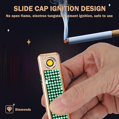 Eing Briquet Electrique Briquet Arc Rechargeable Coupe-Vent Noir - Nail Gallerys