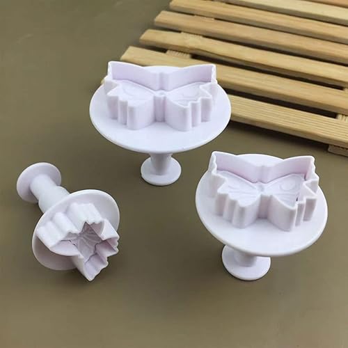 LAMDNL Lot de 3 emporte-pièces en forme de papillon pour décoration de gâteaux - Nail Gallerys