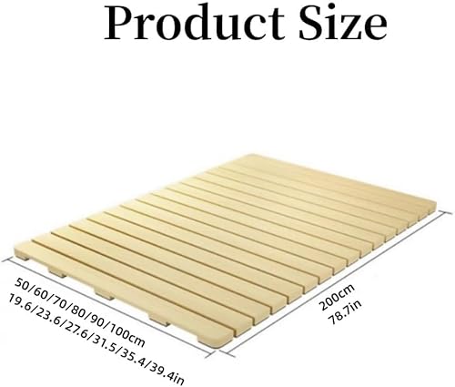 Plaque de lit respirante et résistante à l'humidité, tatami pour invités, lit à lattes en bois, matelas futon japonais, literie de sol, 200 x 80 cm - Nail Gallerys