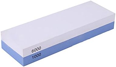 NUZAMAS Premium couteau aiguisage Stone 2 Side Grit 1000/6000 Whetstone cuisine-couteau affûteur Waterstone antidérapant base - Nail Gallerys