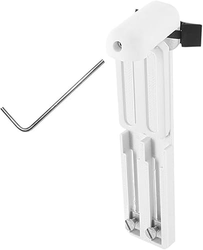 MADECOSTORE Lot de 2 de Fixations sans percer à serrer pour Store sur fenêtre avec aération - Blanc - Nail Gallerys