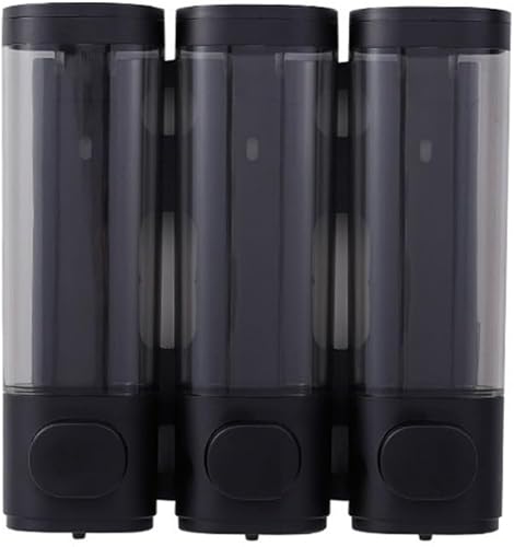 Distributeur de pompe de douche mural 3 en 1 pour salle de bain et salle de bain (3 en 1 noir) - Nail Gallerys