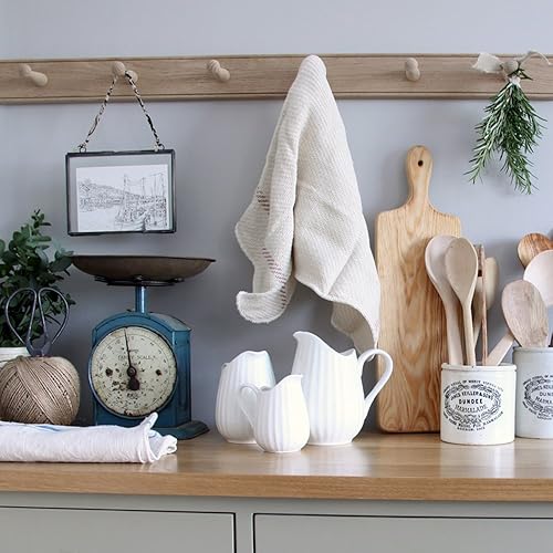 Shaker Patère à 6 crochets en chêne naturel 91,5 x 7 x 8,5 cm - Nail Gallerys