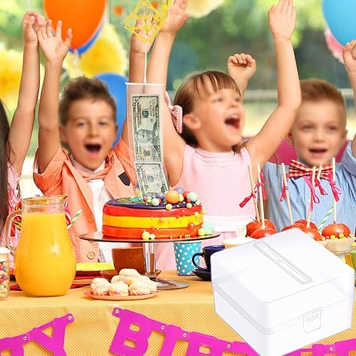 Tirelire de Gâteau d'anniversaire Tirelire de Gâteau Tirelire Argent de Gâteau Toppers de Gâteaux d'anniversaire Happy Birthday Cake Topper Gâteau Tirelire pour Fournitures de Fête d'anniversaire - Nail Gallerys