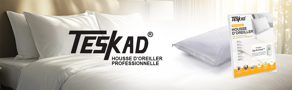 Teskad Housse d'oreiller bannière