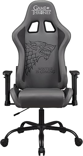 Subsonic – Chaise gaming ou chaise de bureau Game of Thrones, fauteuil gamer, dossier ergonomique - Noir - Nail Gallerys
