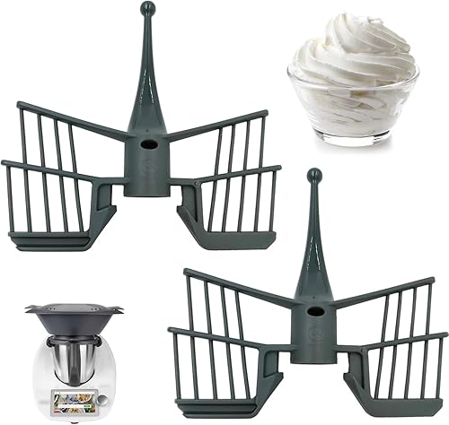 HUAREW Remplacement du Fouet Papillon, Fouet Papillon Compatible TM5/TM31/TM6, pour Mélanger et Battre pour Réaliser Blancs D'œufs, Crèmes, Mousses（2 Pièces） - Nail Gallerys