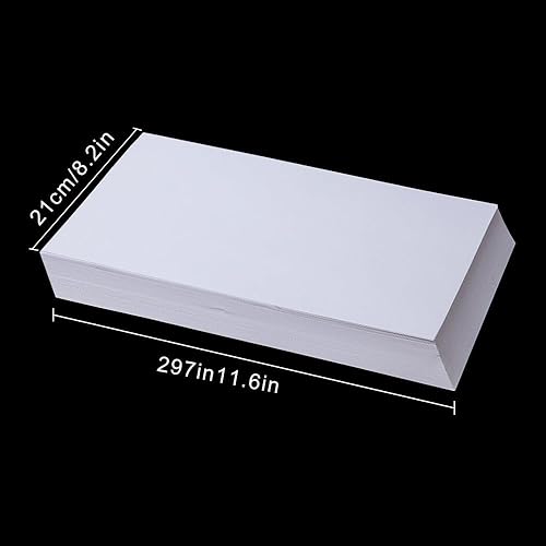 Card & Paper A4 - 100 feuilles de papier cartonné coloré de 250 g/m² - Papier épais lisse - Poids moyen pour invitations, impression stationnaire, fournitures de scrapbooking (blanc) - Nail Gallerys