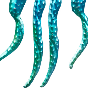 Décoration murale poisson en métal pour plage, salle de bain, salon