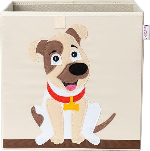 KNECKES Boîte de rangement premium pour enfants - 8 motifs (33x33x33cm) | Taille adaptée à l'étagère Kallax | Coffre à jouets pliable, fond stable, durable | Conçu pour les enfants (Blitz Tom) - Nail Gallerys