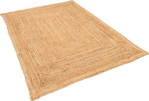 Pergamon Nele - Tapis en Fibre Naturelle de Jute - Fait à la Main - 5 Tailles - Nail Gallerys