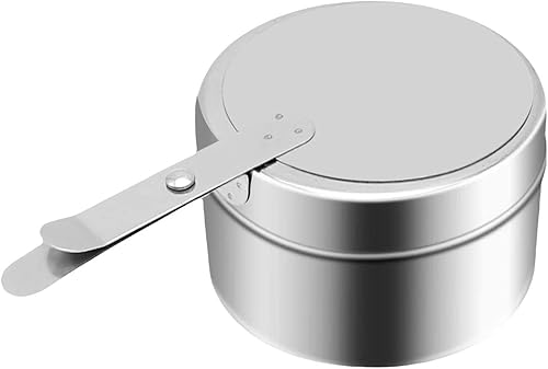 Generisch Support de chaleur dans des canettes, brûleur de chafing-dish, support de chaleur sécurisé, boîtes de gel avec couvercle de sécurité pour buffet barbecues - Nail Gallerys