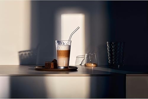WMF CoffeeTime Lot de 4 Verres à Eau en Cristal résistant à la Chaleur 275 ML avec Motif en nid d'abeille pour Latte Macchiato, Cocktail, Passe au Lave-Vaisselle - Nail Gallerys