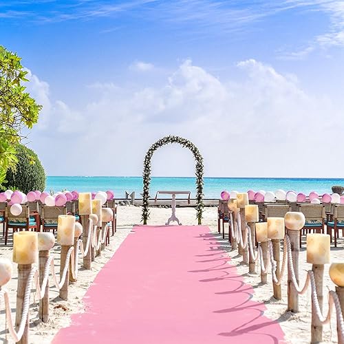 OLIVO.shop | PASSATOIA rose tapis de mariage, cérémonie événements église wedding, sur mesure H 1 m - Nail Gallerys