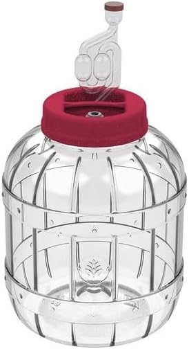 Do It at Home Fermenteur en plastique PET 5 litres pour vin et bière, fermentation et marinage - Nail Gallerys