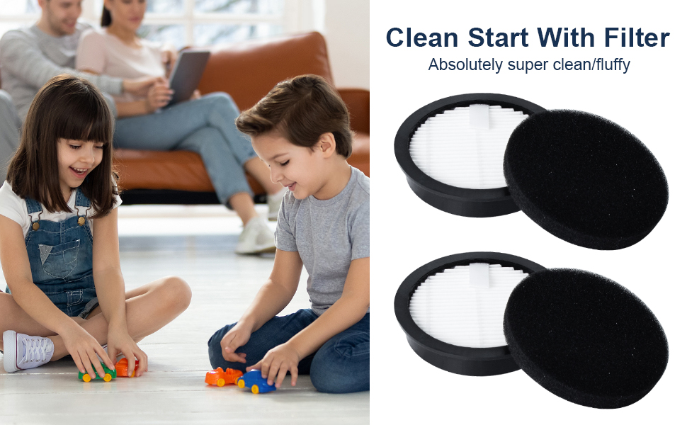 Fixbetter Filtre Hepa de rechange pour aspirateur sans fil Laresar Elite 3