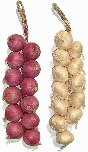 Lihou 5,1 x 50,8 cm d'oignon et l'ail artificielle Cordes, les légumes - Nail Gallerys