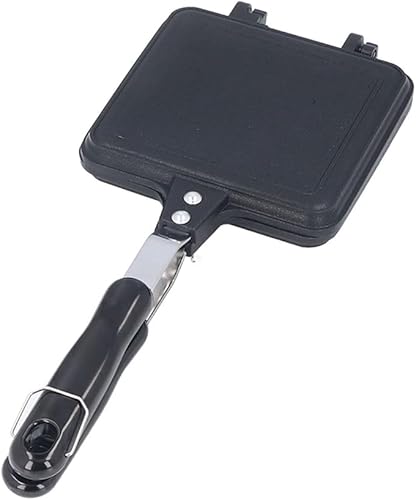 Kahdsvby 1 appareil à croque-monsieur double face, moule à gâteau en fonte avec alliage d'aluminium anti-brûlure - Nail Gallerys