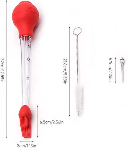 MEIYAXINWIN Seringue à rôtir, 22ML Baster Seringue à Viande BBQ Marinade Truthan-Bratset pour BBQ Viande Bœuf Poulet Pâtisserie - Nail Gallerys