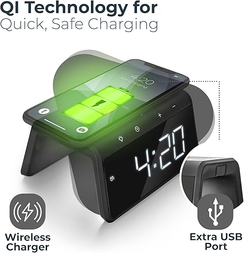 Caliber HCG019QI-BA Qi Station de Chargement Noir Taille Normale - Nail Gallerys