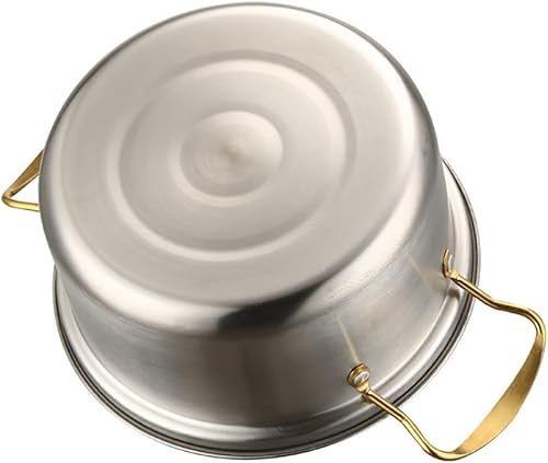 Uposao 10Pcs Batterie de Cuisine en Acier Inoxydable, Casseroles/Faitouts avec Couvercle en Verre pour Tous Feux Dont Induction - Nail Gallerys