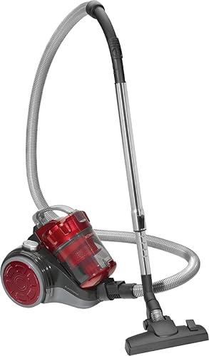 Bomann Aspirateur Sans Sac Puissant et Silencieux - Eco-Cyclon Traineau - 700 Watts - Rouge/Gris - Nail Gallerys