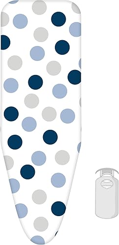 Housse de Table à Repasser Laundryspecialist Classic – 2 Couches et équipée de Mousse 3MM – Taille XL pour Une Largeur de 42 à 52 cm et Une Longueur de 130 à 138 cm - Nail Gallerys