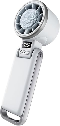 Mini Ventilateur Portable, Refroidisseur d’Air Puissant et Silencieux, Rechargeable, Clip Ceinture & Support stable – Ventilateur Compact pour Bureau, Voyage, Camping, Plage, Sport, Voiture, Maison - Nail Gallerys