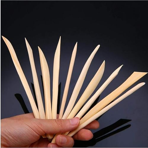 AMOYER Pâte À Modeler Outils De Bois Clay Set Céramique Sculpting Poterie Polymère Bricolage Fournitures De Menuiserie - Nail Gallerys