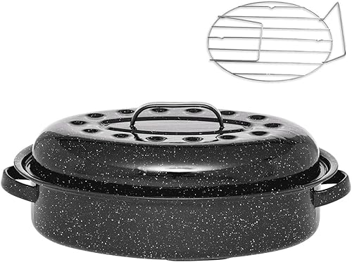 Warmcook - 0508+2006 - Cocotte ovale en acier carbon 38x26cm + grille roaster - Nail Gallerys