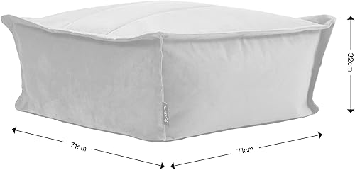 Icon Vita Tabouret Velours, Pouf Repose Pieds avec Remplissage, Tabouret Pouf, Meuble Salon, Decoration Chambre, Terracotta - Nail Gallerys