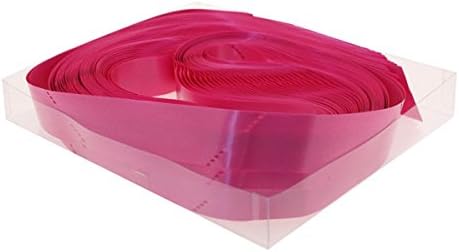 Lot de 50 cocardes autotirants Rose Fuchsia (Magenta) Grand nœud auto-tirant pour antenne miroir de voiture, ruban de 5 cm, longueur 150 cm, pour fête, diamètre cocarde 16 cm, fête, mariage, - Nail Gallerys
