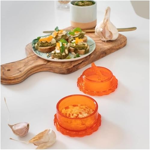 Presse-ail manuel avec réservoir Garlic Chef | Hachoir pour condiments | Durandal - Nail Gallerys