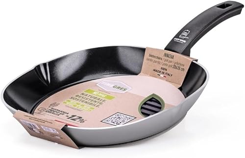 Moneta Innova steak 28 x 28 cm, revêtement naturel FineGres (pas de PFAS), également pour induction, 100% fabriqué en Italie - Nail Gallerys