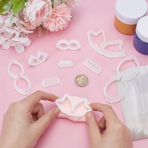 UNICRAFTALE 9 pièce 3 styles Emporte Pièce en Argile Polymère Nœud pour Boucles D'Oreilles Moules en Argile Polymère pour Boucles D'Oreilles Outils pour la Fabrication de Bijoux - Nail Gallerys