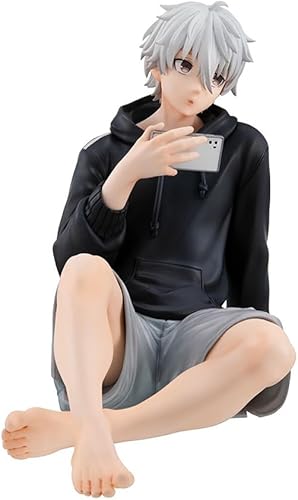 Zhongkaihua Blue Lock Figurine Nagi Seishiro Figurine Anime Nagi Seishiro Action Figure Modele Assis PVC 9 cm Collection Decoration de Bureau - Nail Gallerys