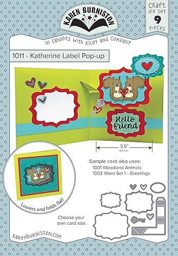 KB Riley Karen Burniston Matrices de découpe Multicolore 14,22 x 22,6 x 0,15 cm - Nail Gallerys